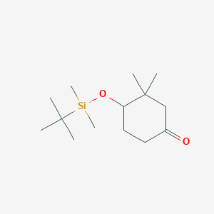 molecular formula C14H28O2Si B3153856 4-((tert-Butyldimethylsilyl)oxy)-3,3-dimethylcyclohexanone CAS No. 76711-58-5