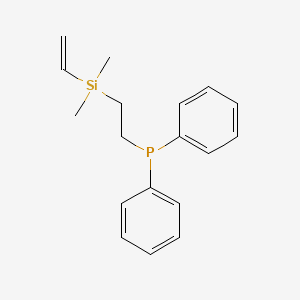 molecular formula C18H23PSi B3153873 Vinyl(diphenylphosphinoethyl)dimethylsilane CAS No. 76734-22-0