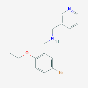 molecular formula C15H17BrN2O B315388 N-(5-bromo-2-ethoxybenzyl)-N-(3-pyridinylmethyl)amine 