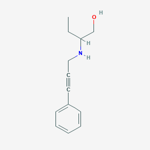 molecular formula C13H17NO B315389 2-[(3-Phenyl-2-propynyl)amino]-1-butanol 