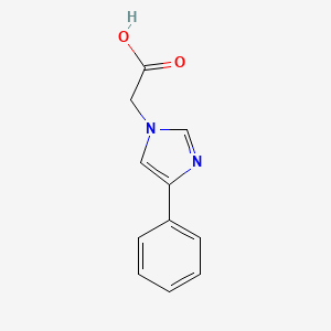 molecular formula C11H10N2O2 B3153892 2-(4-phenyl-1H-imidazol-1-yl)acetic acid CAS No. 767623-12-1