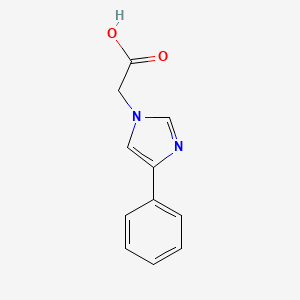 molecular formula C11H10N2O2 B3153892 2-(4-苯基-1H-咪唑-1-基)乙酸 CAS No. 767623-12-1