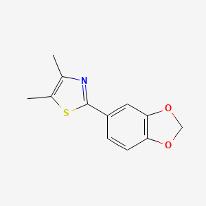 2-(1,3-Benzodioxole-5-yl)-4,5-dimethylthiazole