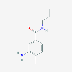 molecular formula C11H16N2O B3153899 3-氨基-4-甲基-N-丙基苯甲酰胺 CAS No. 76765-61-2
