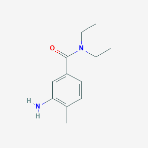 molecular formula C12H18N2O B3153900 3-Amino-N,N-diethyl-4-methyl-benzamide CAS No. 76765-69-0