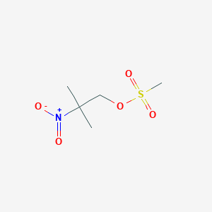 molecular formula C5H11NO5S B3153912 2-Methyl-2-nitropropyl methanesulfonate CAS No. 76813-89-3