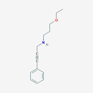 molecular formula C14H19NO B315392 N-(3-ethoxypropyl)-N-(3-phenyl-2-propynyl)amine 