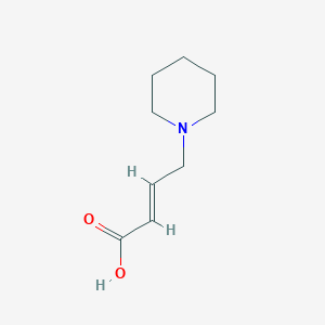 molecular formula C9H15NO2 B3153924 (E)-4-(piperidin-1-yl)but-2-enoic acid CAS No. 768341-84-0