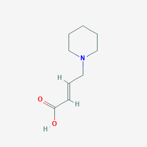 molecular formula C9H15NO2 B3153924 (E)-4-(哌啶-1-基)丁-2-烯酸 CAS No. 768341-84-0