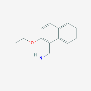 molecular formula C14H17NO B315393 1-(2-ethoxynaphthalen-1-yl)-N-methylmethanamine 