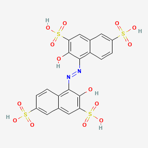 molecular formula C20H14N2O14S4 B3153940 2,2'-Dihydroxy-1,1'-azonaphthalene-3,3',6,6'-tetrasulfonic acid CAS No. 76877-41-3
