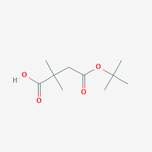 molecular formula C10H18O4 B3153944 2,2-Dimethylsuccinic acid 4-tert-butyl ester CAS No. 76904-24-0