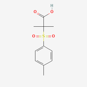 molecular formula C11H14O4S B3153958 2-Methyl-2-(4-methylbenzenesulfonyl)propanoic acid CAS No. 76912-29-3