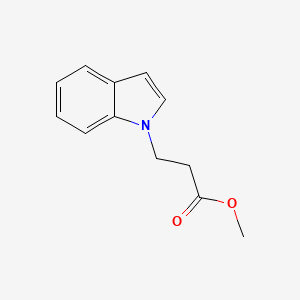 molecular formula C12H13NO2 B3153959 1H-Indole-1-propanoic acid, methyl ester CAS No. 76916-49-9