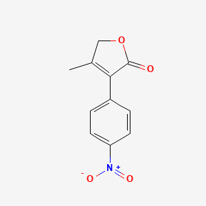 molecular formula C11H9NO4 B3153960 4-methyl-3-(4-nitrophenyl)-2(5H)-furanone CAS No. 7692-92-4