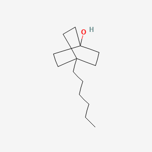 molecular formula C14H26O B3153961 4-Hexylbicyclo[2.2.2]octan-1-OL CAS No. 76921-52-3
