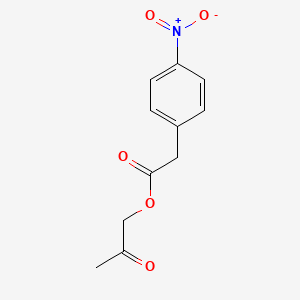 molecular formula C11H11NO5 B3153962 2-Oxopropyl 2-(4-nitrophenyl)acetate CAS No. 7693-06-3