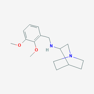 molecular formula C16H24N2O2 B315397 N-(1-azabicyclo[2.2.2]oct-3-yl)-N-(2,3-dimethoxybenzyl)amine 