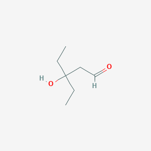 molecular formula C7H14O2 B3153976 3-Ethyl-3-hydroxypentanal CAS No. 76966-11-5