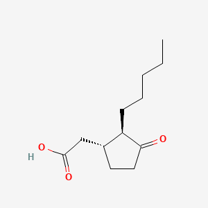 molecular formula C12H20O3 B3153989 (-)-9,10-Dihydrojasmonic acid CAS No. 76968-33-7
