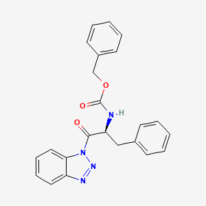 molecular formula C23H20N4O3 B3154015 (S)-Benzyl 1-(1H-benzo[d][1,2,3]triazol-1-yl)-1-oxo-3-phenylpropan-2-ylcarbamate CAS No. 769922-77-2