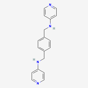 molecular formula C18H18N4 B3154059 N,N'-(1,4-Phenylenebis(methylene))bis(pyridin-4-amine) CAS No. 770706-82-6