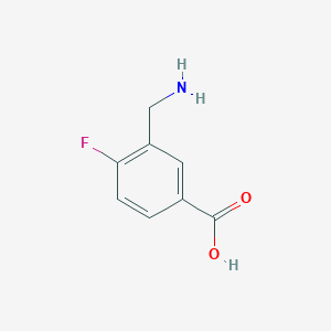 molecular formula C8H8FNO2 B3154097 3-(Aminomethyl)-4-fluorobenzoic acid CAS No. 771573-08-1