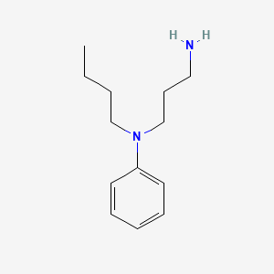 molecular formula C13H22N2 B3154106 N-Butyl-N-phenylpropane-1,3-diamine CAS No. 771579-42-1