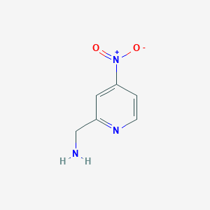 molecular formula C6H7N3O2 B3154114 (4-Nitropyridin-2-YL)methanamine CAS No. 771581-04-5