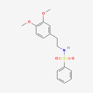 molecular formula C16H19NO4S B3154140 N-[2-(3,4-dimethoxyphenyl)ethyl]benzenesulfonamide CAS No. 77199-00-9