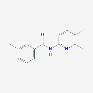 molecular formula C14H13IN2O B315415 N-(5-iodo-6-methylpyridin-2-yl)-3-methylbenzamide 