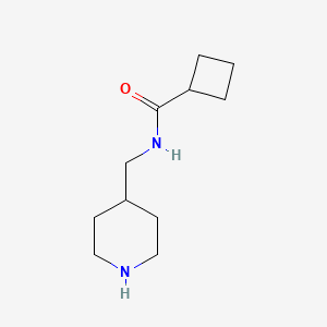 molecular formula C11H20N2O B3154164 N-[(piperidin-4-yl)methyl]cyclobutanecarboxamide CAS No. 772338-32-6