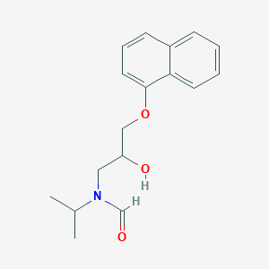 molecular formula C17H21NO3 B3154172 N-(2-hydroxy-3-(naphthalen-1-yloxy)propyl)-n-isopropylformamide CAS No. 77252-87-0