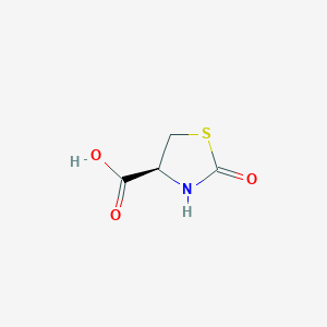 molecular formula C4H5NO3S B3154178 (4S)-2-oxo-1,3-thiazolidine-4-carboxylic acid CAS No. 77273-78-0