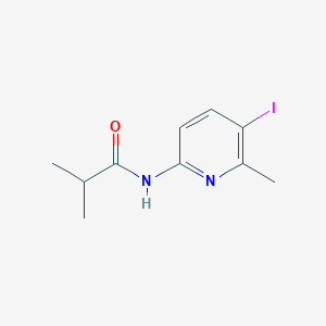 molecular formula C10H13IN2O B315418 N-(5-iodo-6-methylpyridin-2-yl)-2-methylpropanamide 