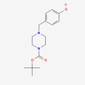 molecular formula C16H24N2O3 B3154182 Tert-butyl 4-(4-hydroxybenzyl)piperazine-1-carboxylate CAS No. 77278-44-5