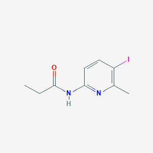 molecular formula C9H11IN2O B315419 N-(5-iodo-6-methylpyridin-2-yl)propanamide 