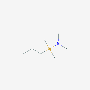 molecular formula C7H19NSi B3154193 N,N,1,1-四甲基-1-丙基硅胺 CAS No. 77303-23-2