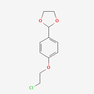 molecular formula C11H13ClO3 B3154213 Dox-Ph-PEG1-Cl CAS No. 773095-86-6