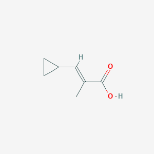 molecular formula C7H10O2 B3154222 (E)-3-环丙基-2-甲基丙烯酸 CAS No. 773112-21-3