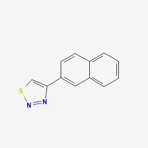 molecular formula C12H8N2S B3154274 4-(2-Naphthyl)-1,2,3-thiadiazole CAS No. 77414-52-9