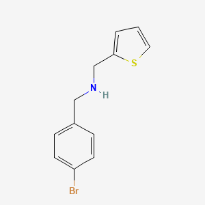 molecular formula C12H12BrNS B3154277 N-(4-bromobenzyl)-N-(2-thienylmethyl)amine CAS No. 774190-84-0