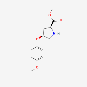 Methyl (2S,4S)-4-(4-ethoxyphenoxy)-2-pyrrolidinecarboxylate