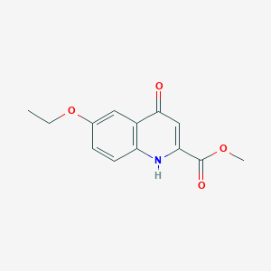 molecular formula C13H13NO4 B3154388 Methyl 6-ethoxy-4-oxo-1,4-dihydroquinoline-2-carboxylate CAS No. 77474-21-6