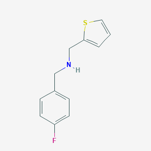 molecular formula C12H12FNS B315439 1-(4-fluorophenyl)-N-(thiophen-2-ylmethyl)methanamine 