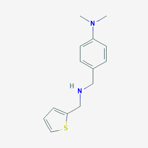 molecular formula C14H18N2S B315440 N-[4-(dimethylamino)benzyl]-N-(2-thienylmethyl)amine 