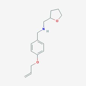 molecular formula C15H21NO2 B315444 N-[4-(allyloxy)benzyl]-N-(tetrahydro-2-furanylmethyl)amine 