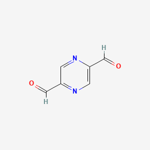 molecular formula C6H4N2O2 B3154441 Pyrazine-2,5-dicarbaldehyde CAS No. 77666-94-5
