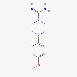 molecular formula C12H18N4O B3154469 4-(4-Methoxyphenyl)piperazine-1-carboximidamide CAS No. 77723-17-2