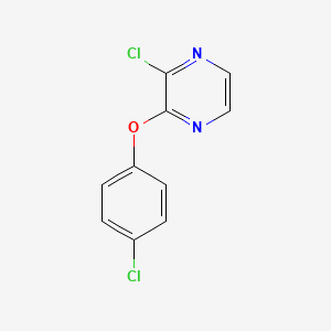 2-Chloro-3-(4-chlorophenoxy)pyrazine